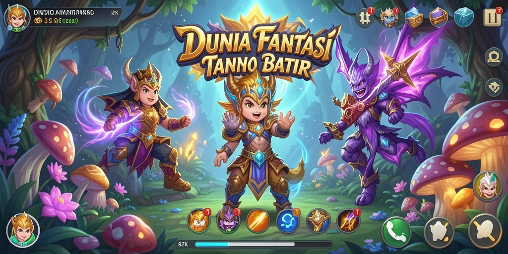 Screenshot menunjukkan aksi seru dalam gameplay MMORPG 8ZK.
