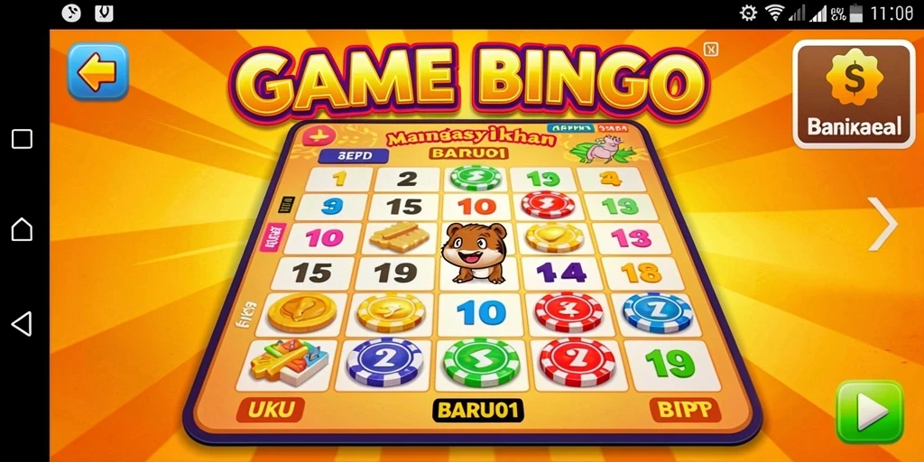 Gameplay seru dalam permainan Bingo BARU01 yang menyenangkan.