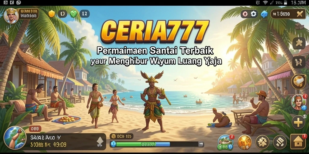 Tampilan gameplay CERIA777 yang menarik dan penuh warna.