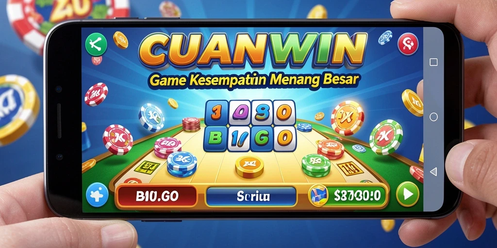 Screenshot gameplay CUANWIN menampilkan keseruan bermain Bingo.