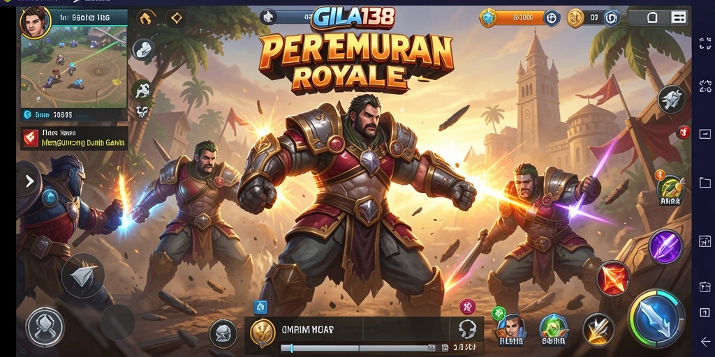 Gameplay menegangkan yang menampilkan aksi pertempuran di GILA138.