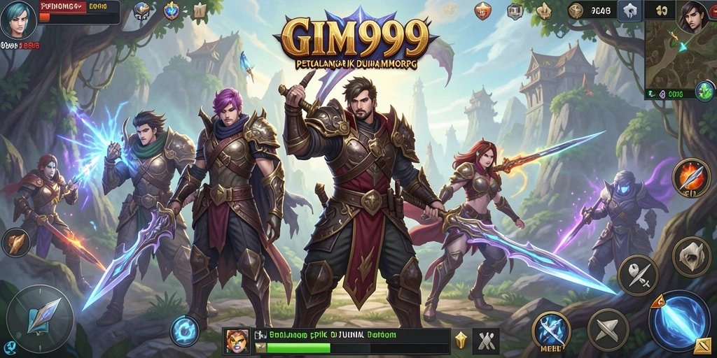 Tampilan gameplay GIM999 yang menakjubkan dan penuh aksi.