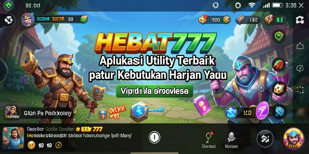 Tampilan utama HEBAT777 dengan fitur pengingat yang intuitif dan mudah digunakan.