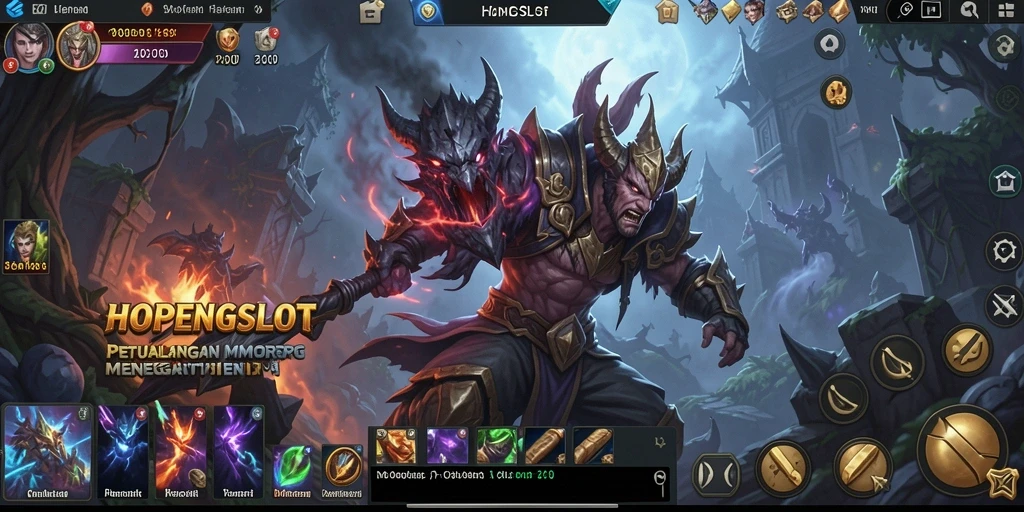 Tampilan gameplay menegangkan dalam HOPENGSLOT, penuh aksi dan petualangan.