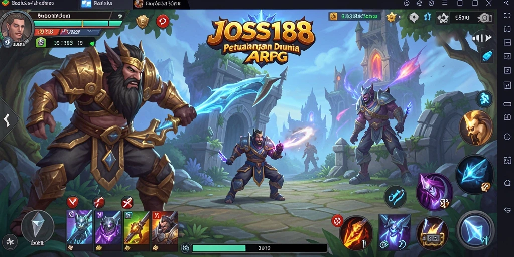 Screenshot gameplay JOSS188 menampilkan pertarungan yang seru dan grafis yang memukau.