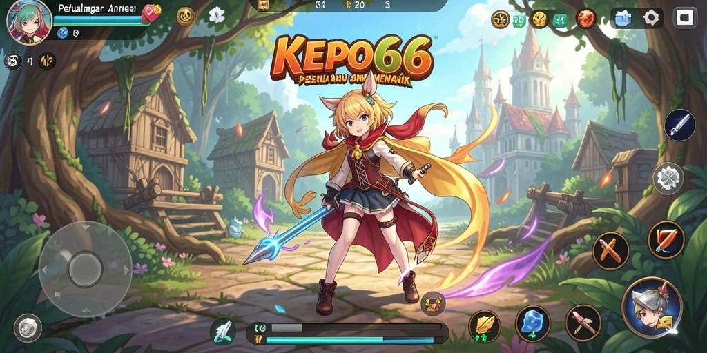 Tampilan gameplay KEPO66 dengan karakter anime yang beragam dan seru.