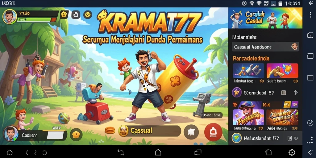 Screenshot gameplay KRAMAT77 yang menarik dan interaktif.