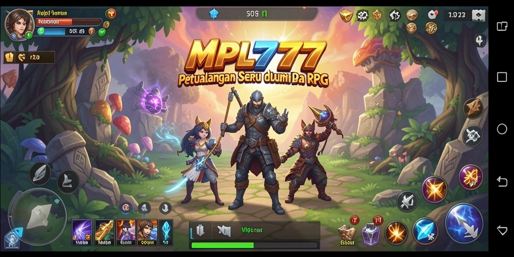 Tampilan gameplay MPL777 dengan aksi petualangan RPG yang seru.