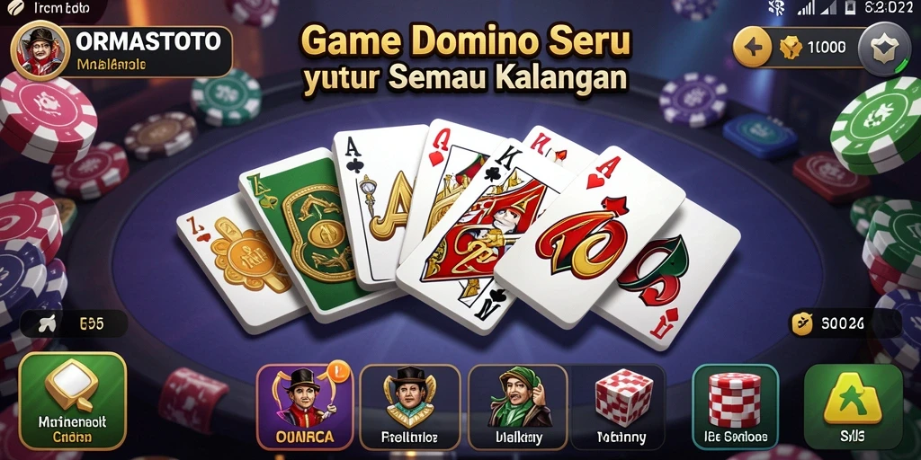Tampilan gameplay seru dan interaktif di ORMASTOTO.