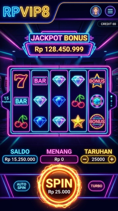 Screenshot pemilihan aplikasi dengan berbagai kategori di rpvip8.
